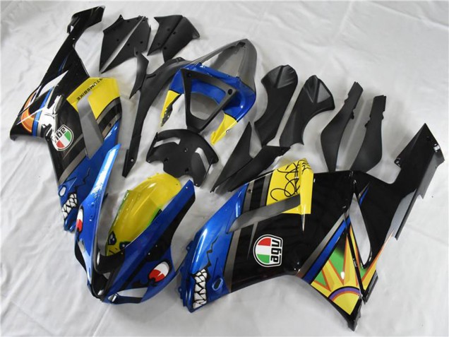 2007-2008 Kawasaki ZX6R Motorcycle Fairings - Blue Shark Canada Websites