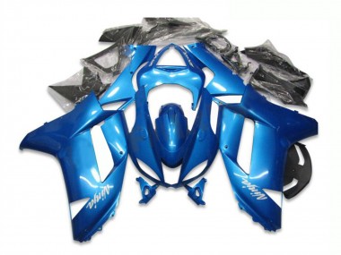 2007-2008 Kawasaki ZX6R Motorcycle Fairing - Blue Canada Websites