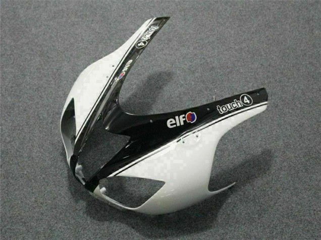 2007-2008 Kawasaki ZX6R Motorcycle Fairings - Black White Elf Canada Websites