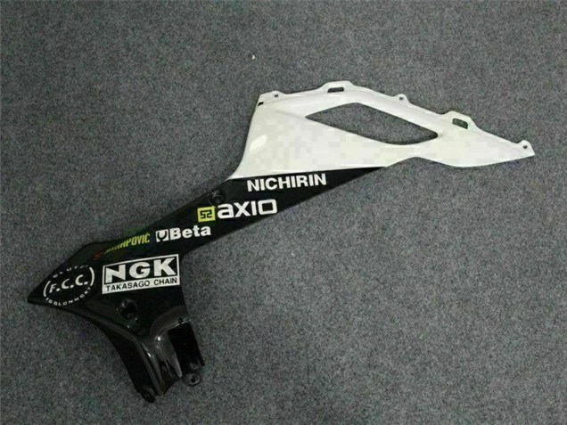 2007-2008 Kawasaki ZX6R Motorcycle Fairings - Black White Elf Canada Websites