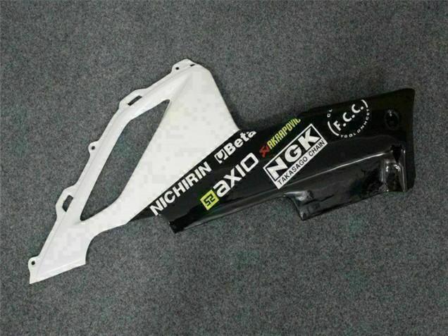 2007-2008 Kawasaki ZX6R Motorcycle Fairings - Black White Elf Canada Websites