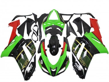 2007-2008 Kawasaki ZX6R Motorcycle Fairing - Green Black Canada Websites