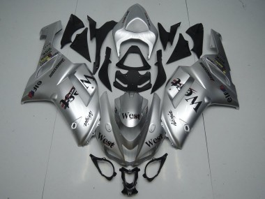 2007-2008 Kawasaki ZX6R Motorcycle Fairings - Silver West Canada Websites