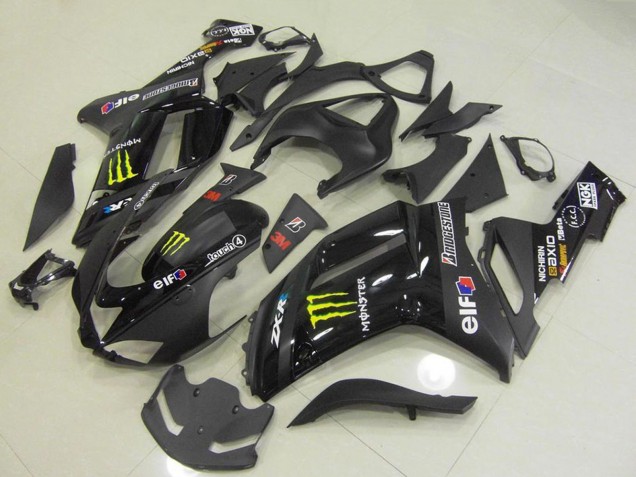 2007-2008 Kawasaki ZX6R Motorcycle Fairings - Black Monster Canada Websites