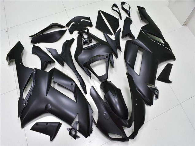 2007-2008 Kawasaki ZX6R Motorcycle Fairings - Matte Black Canada Websites