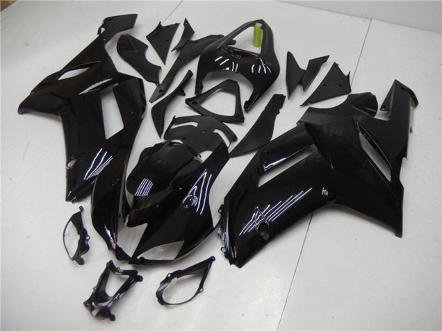 2007-2008 Kawasaki ZX6R Abs Motorcycle Fairing - Glossy Black Canada Websites