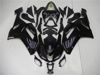 2007-2008 Kawasaki ZX6R Abs Motorcycle Fairing - Glossy Black Canada Websites