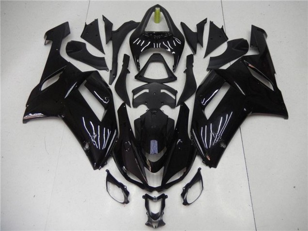2007-2008 Kawasaki ZX6R Abs Motorcycle Fairing - Glossy Black Canada Websites
