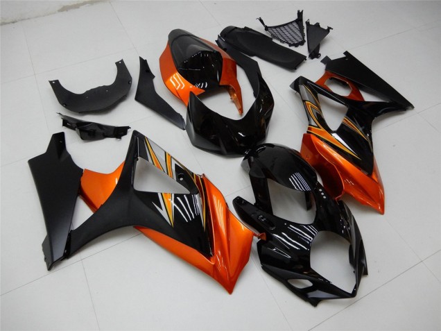 2007-2008 Suzuki GSXR 1000 Motorcycle Fairing - Orange Black Canada Websites