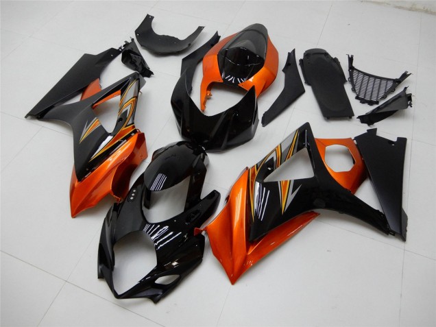 2007-2008 Suzuki GSXR 1000 Motorcycle Fairing - Orange Black Canada Websites
