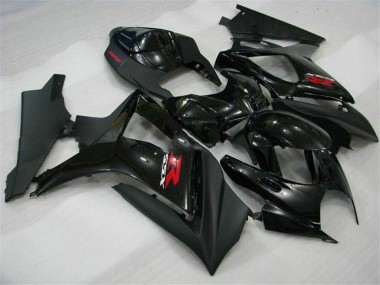 2007-2008 Suzuki GSXR 1000 Motorcycle Fairings - Glossy Black Matte Black Red Canada Websites