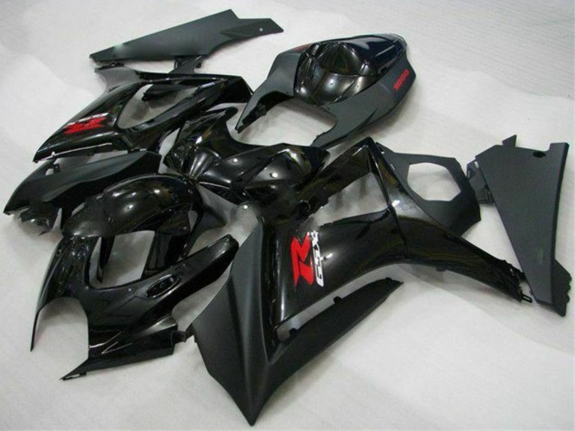 2007-2008 Suzuki GSXR 1000 Motorcycle Fairings - Glossy Black Matte Black Red Canada Websites