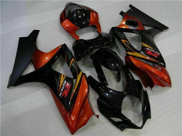 2007-2008 Suzuki GSXR 1000 Motorcycle Fairings - Black Orange Canada Websites