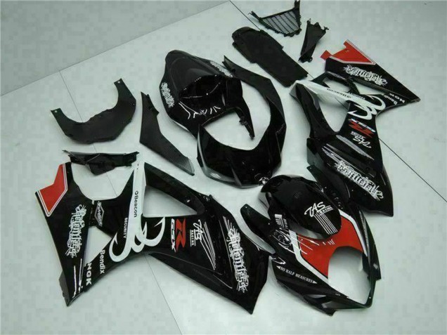 2007-2008 Suzuki GSXR 1000 Motorcycle Fairings - Glossy Black Red White Canada Websites