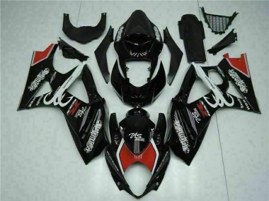 2007-2008 Suzuki GSXR 1000 Motorcycle Fairings - Glossy Black Red White Canada Websites