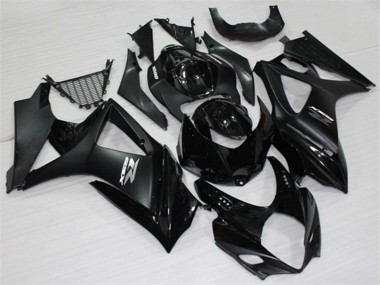 2007-2008 Suzuki GSXR 1000 Motorcycle Fairings - Glossy Black Matte Black White Canada Websites