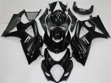 2007-2008 Suzuki GSXR 1000 Motorcycle Fairings - Glossy Black Matte Black White Canada Websites