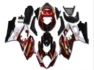 2007-2008 Suzuki GSXR 1000 Motorcycle Fairings - Red White Black Corona Canada Websites