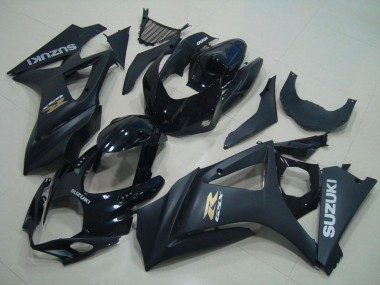 2007-2008 Suzuki GSXR 1000 Motorcycle Fairings - Glossy Black Matte Black Gold OEM Style Canada Websites