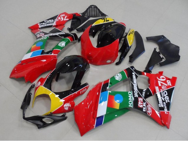 2007-2008 Suzuki GSXR 1000 Motorcycle Fairings - Red Yellow Black Blue White Green Canada Websites