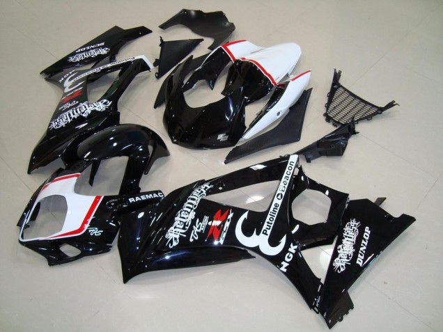 2007-2008 Suzuki GSXR 1000 Motorcycle Fairings - Glossy Black Red Relentless Canada Websites