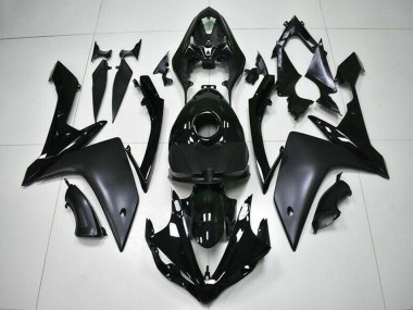 2007-2008 Yamaha YZF R1 Motorcycle Fairings - Glossy Black Matte Black Canada Websites