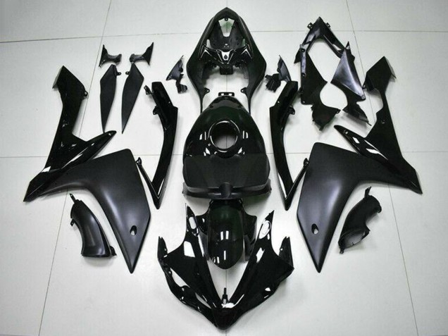 2007-2008 Yamaha YZF R1 Motorcycle Fairings - Glossy Black Matte Black Canada Websites