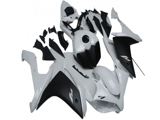 2007-2008 Yamaha YZF R1 Motorcycle Fairing - White Matte Black Canada Websites