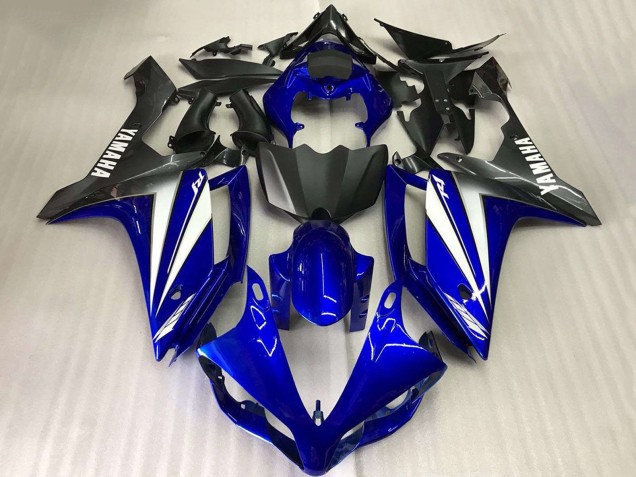 2007-2008 Yamaha YZF R1 Motorcycle Fairings - Blue White Matte Black Canada Websites