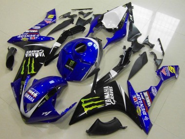 2007-2008 Yamaha YZF R1 Motorcycle Fairings - White Blue Black Green Monster Canada Websites
