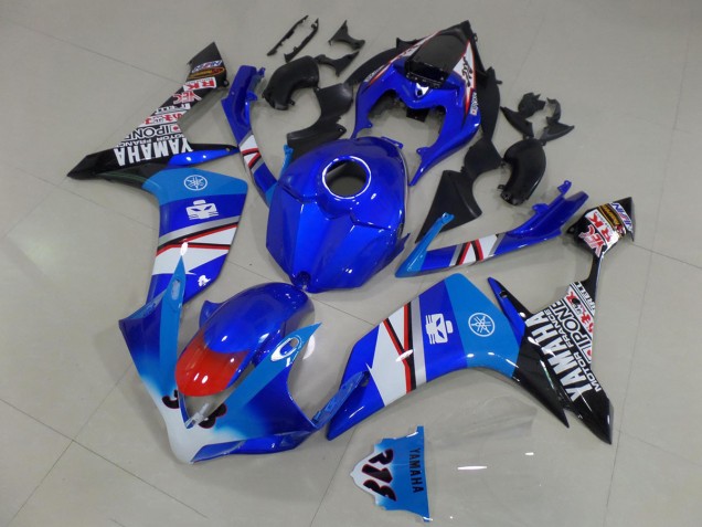 2007-2008 Yamaha YZF R1 Motorcycle Fairings - Blue White Red Black Canada Websites