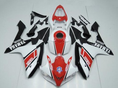 2007-2008 Yamaha YZF R1 Motorcycle Fairings - White Red Glossy Black Canada Websites