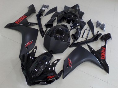 2007-2008 Yamaha YZF R1 Motorcycle Fairings - Glossy Black Matte Black Red Canada Websites
