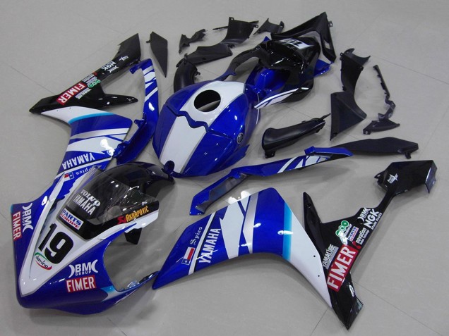 2007-2008 Yamaha YZF R1 Motorcycle Fairings - White Blue Black Volvo Fimer Canada Websites