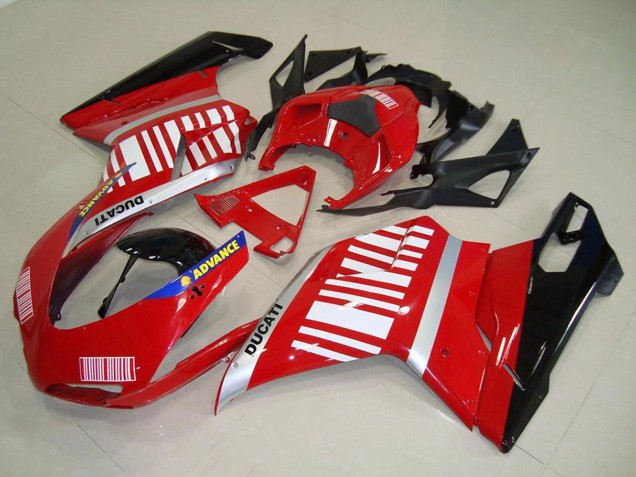 2007-2014 Ducati 848 1098 1198 Motorcycle Fairings - Silver Blue Red Glossy Black Canada Websites