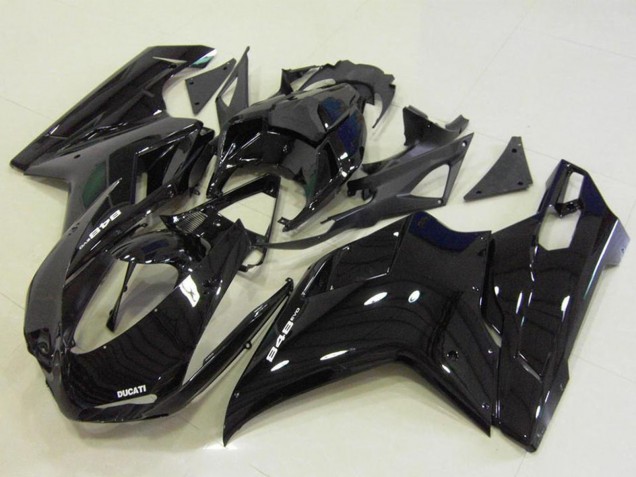 2007-2014 Ducati 848 Motorcycle Fairings - Glossy Black Canada Websites