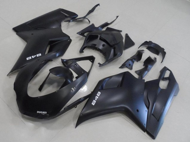 2007-2014 Ducati 848 Motorcycle Fairing Kits - Matte Black Canada Websites