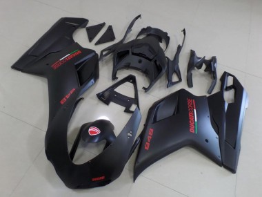 2007-2014 Ducati 848 Motorcycle Fairings - Matte Black Red Canada Websites