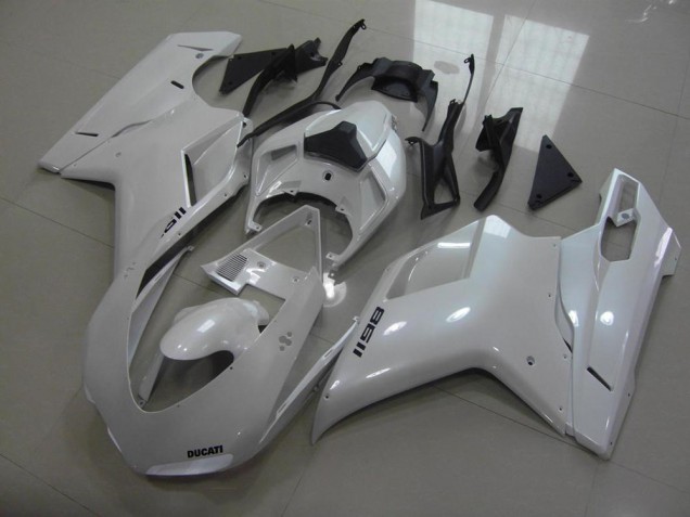 2007-2014 Ducati 1198 Motorcycle Fairings - Glossy White Canada Websites