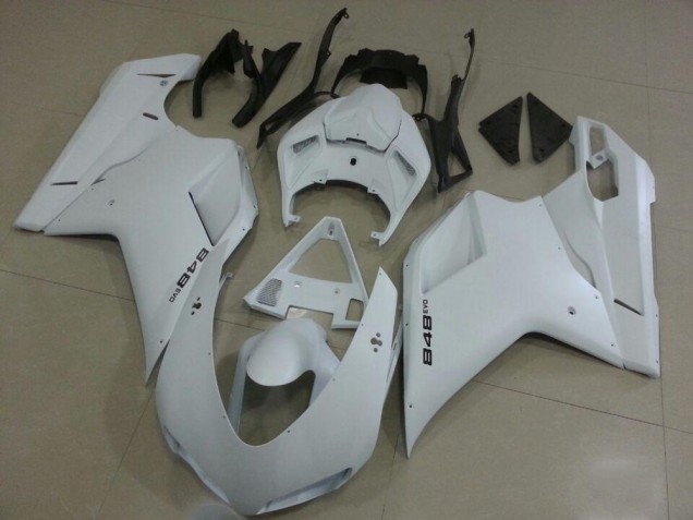 2007-2014 Ducati 848 Motorcycle Fairings - White Canada Websites