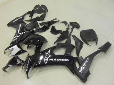 2008-2010 Kawasaki ZX10R Motorcycle Fairings - Glossy Black Silkolene Star Canada Websites