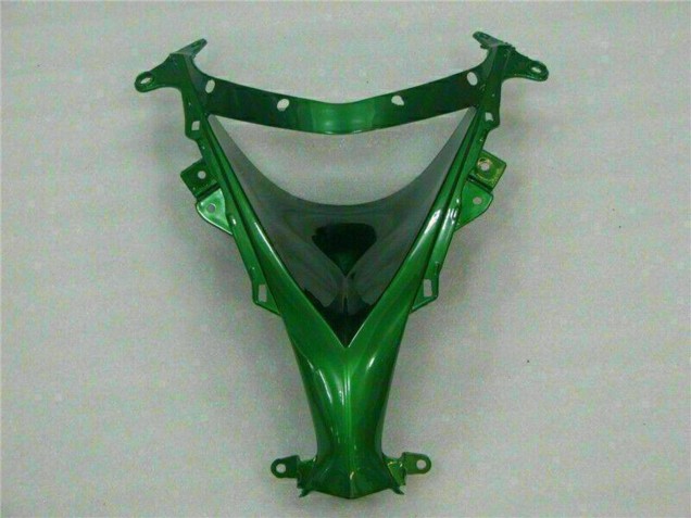 2008-2010 Kawasaki ZX10R Motorcycle Fairings - Glossy Black Green Flame Canada Websites