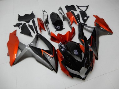 2008-2010 Suzuki GSXR 600/750 Motorcycle Fairings - Orange Grey Glossy Black Canada Websites