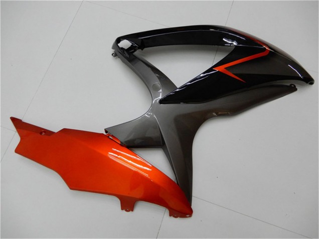 2008-2010 Suzuki GSXR 600/750 Motorcycle Fairings - Orange Grey Glossy Black Canada Websites