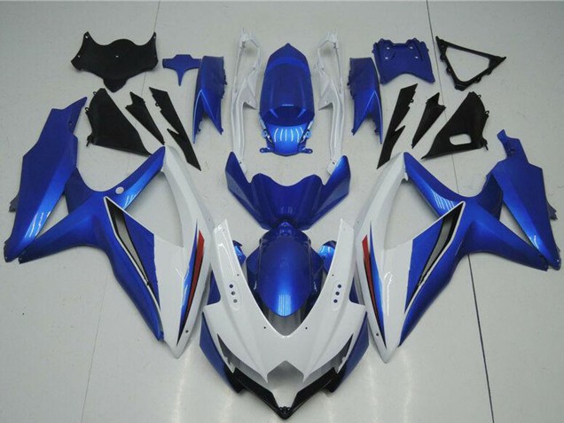 2008-2010 Suzuki GSXR 600/750 Motorcycle Fairings - White Blue Canada Websites