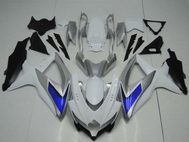 2008-2010 Suzuki GSXR 600/750 Motorcycle Fairings - Silver White Blue Black Canada Websites