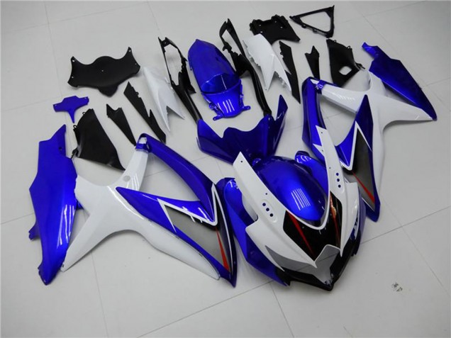 2008-2010 Suzuki GSXR 600/750 Motorcycle Fairings - White Blue Black Red Line Canada Websites