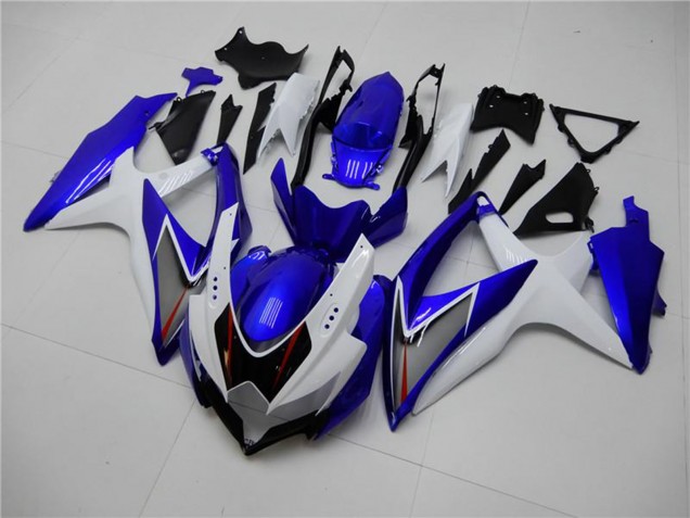2008-2010 Suzuki GSXR 600/750 Motorcycle Fairings - White Blue Black Red Line Canada Websites