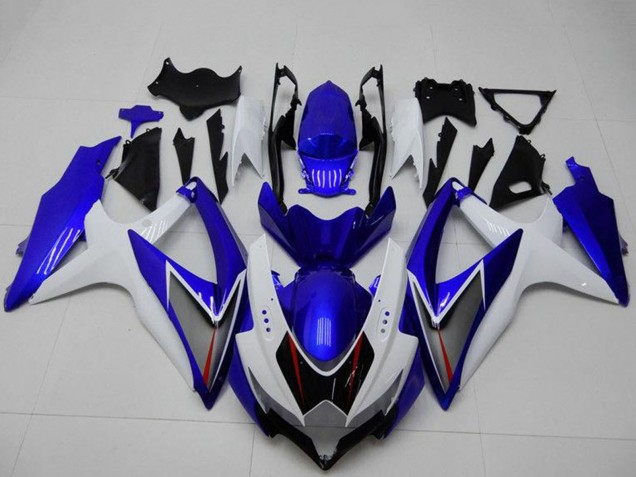 2008-2010 Suzuki GSXR 600/750 Motorcycle Fairings - White Blue Black Red Line Canada Websites