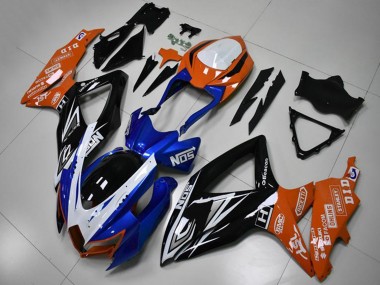 2008-2010 Suzuki GSXR 600/750 Motorcycle Fairings - Orange Blue White Glossy Black Canada Websites